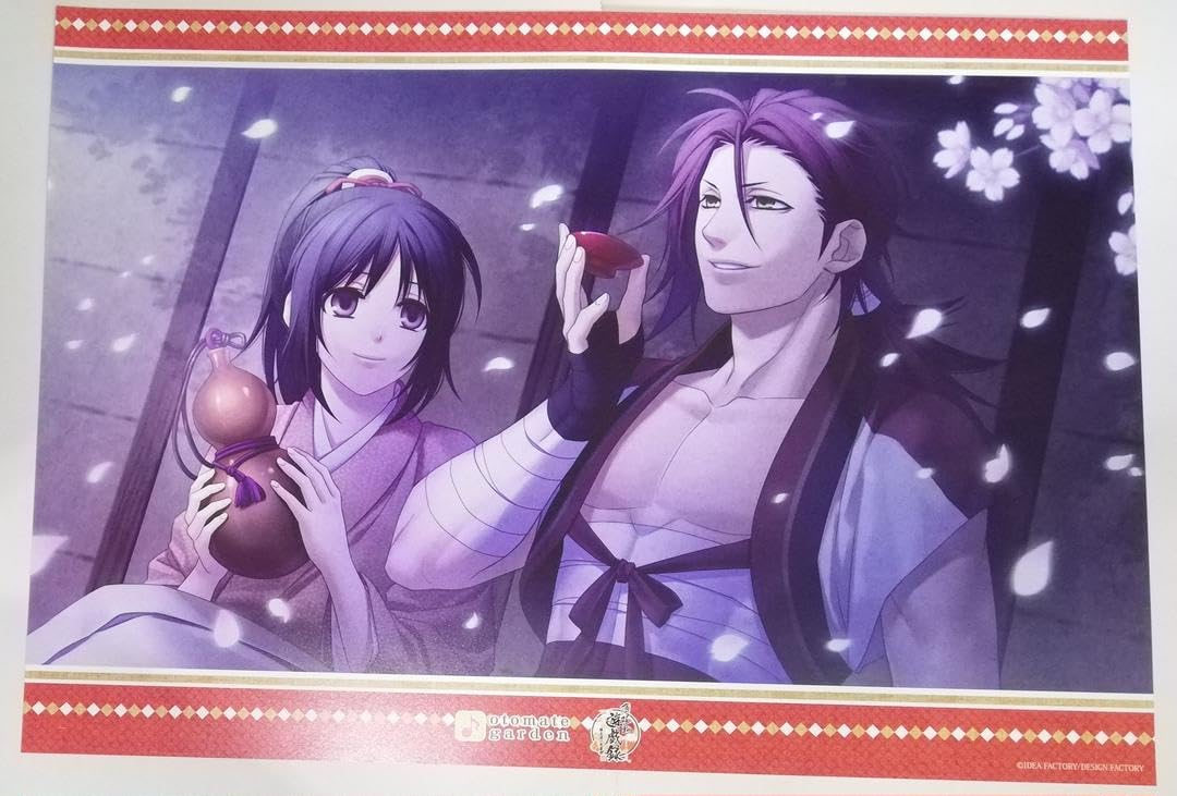 (画像4枚分)薄桜鬼 オトメイトガーデン ランチョンマット Amazon｜薄桜鬼 銀星ノ抄 千鶴 千姫 君菊 ランチョンマット 特典